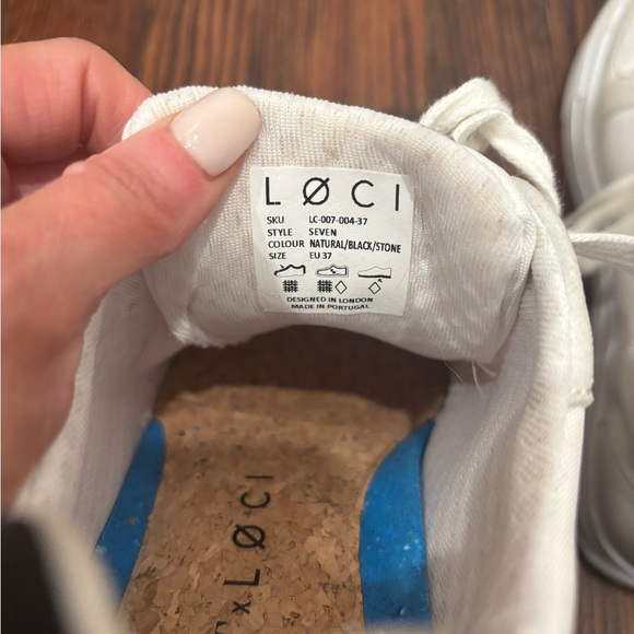 Loci Women X Stylist Classic Panelled Canvas Sneaker Style Seven Sz EUR 37 (6.5) - Picture 8 of 9